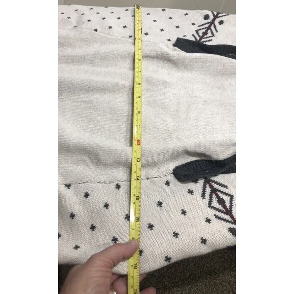 NWT Lands' End Animal Family Holiday Sweater Cream Size XL - Picture 6 of 6